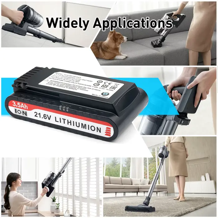 Nastima 21.6V Rechargeable Eddie ion Aspirateur Batterie 3500mAh pour Samsung VCA-SBT90/XAA Pour Jet90 Jet75 Jet75Pet