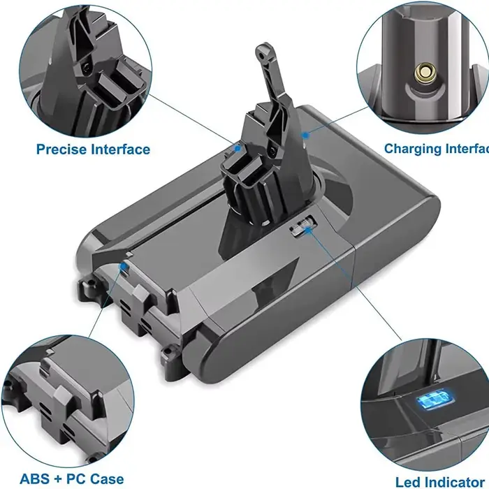 Batterie 21.6V pour aspirateur à main Dyson V6 V7 V8 série SV12 DC62 SV11 sv10