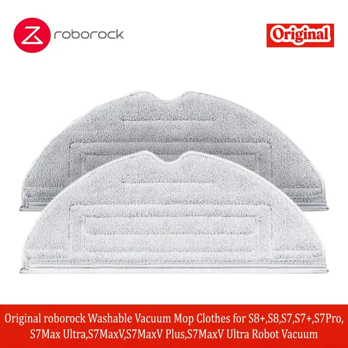 Chiffons lavables d'origine Roborock pour aspirateur robot S8+