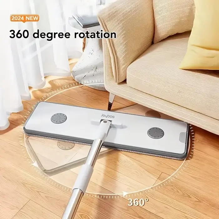 Vadrouille plate rotative avec ensemble de seau