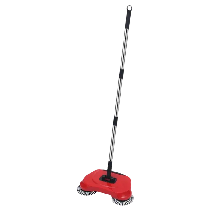 Balai à main réglable 3-en-1 avec poignée en acier inoxydable, aspirateur et balai tout-en-un