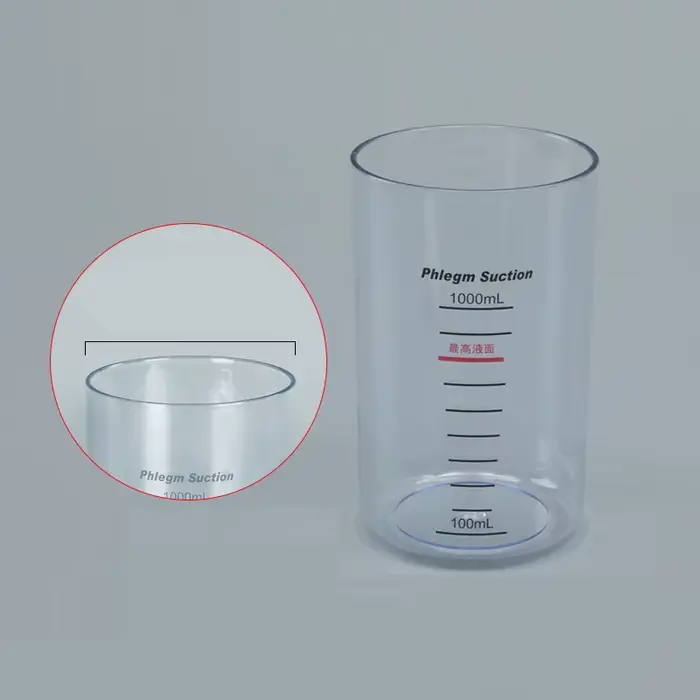 Boîte de collecte transparente de 1000mL