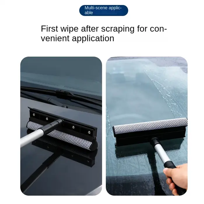 Outil de nettoyage de vitres de voiture 2-en-1