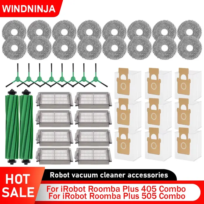 Pour iRobot Roomba Plus 505 Combo Plus 405 Combo : Brosse principale