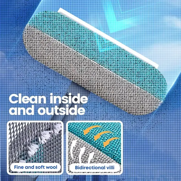 Nettoyeur de vitres multifonctionnel professionnel et épilateur pour animaux de compagnie avec raclette et brosse de nettoyage