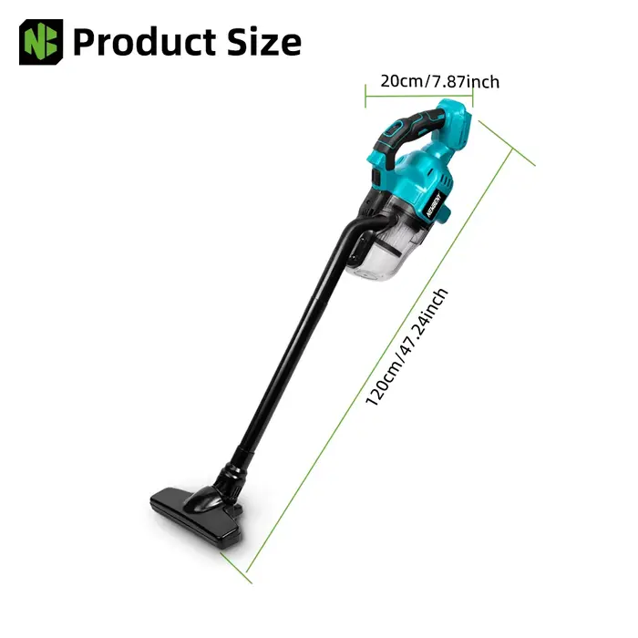 NEWBENY aspirateur électrique à main sans fil puissant Rechargeable outils de nettoyage intérieur domestique pour broche de batterie Makita