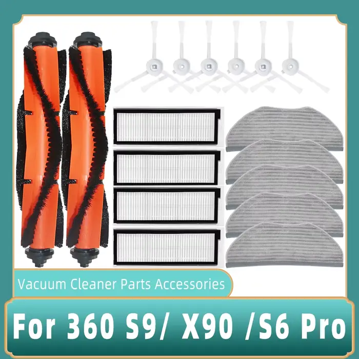 Rouleau de filtre HEPA pour aspirateur robot 360 S9 S6 Pro X90 X95