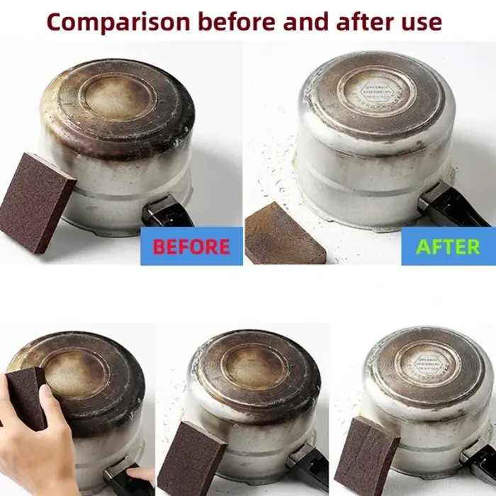 Gomme éponge magique détartrage émeri brosse de nettoyage carbure de silicium