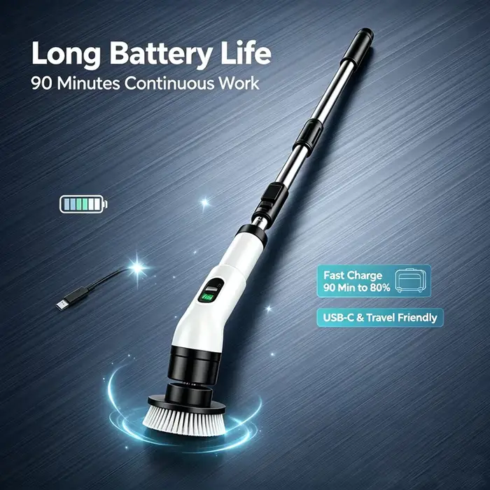 Brosse de nettoyage électrique multifonction sans fil pour la maison