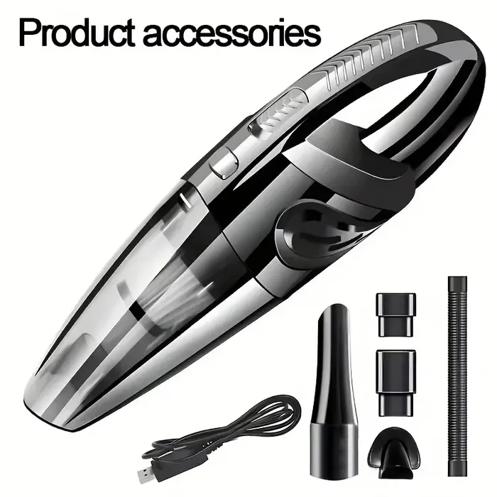 Aspirateur portable sans fil pour voiture, haute capacité, livres de voiture, port d'aspiration de l