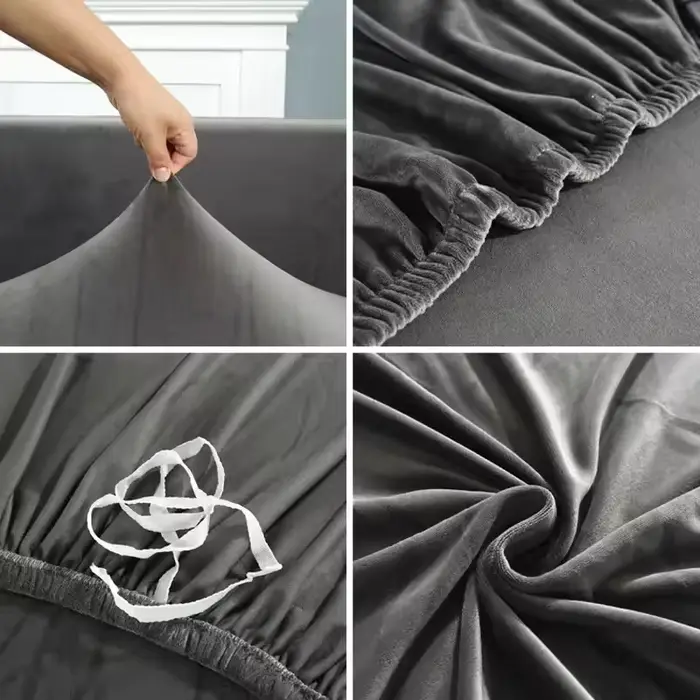Housse de canapé extensible en velours