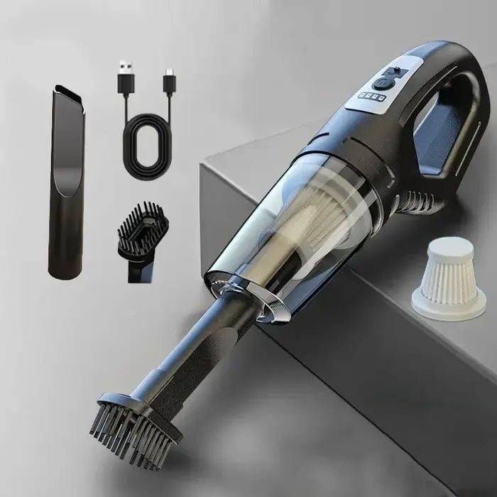 Aspirateur de voiture portable LED, chargement USB, déterminer sans fil, aspiration injuste pour la 