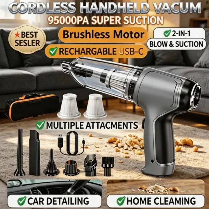 Aspirateur de voiture sans fil 95000PA