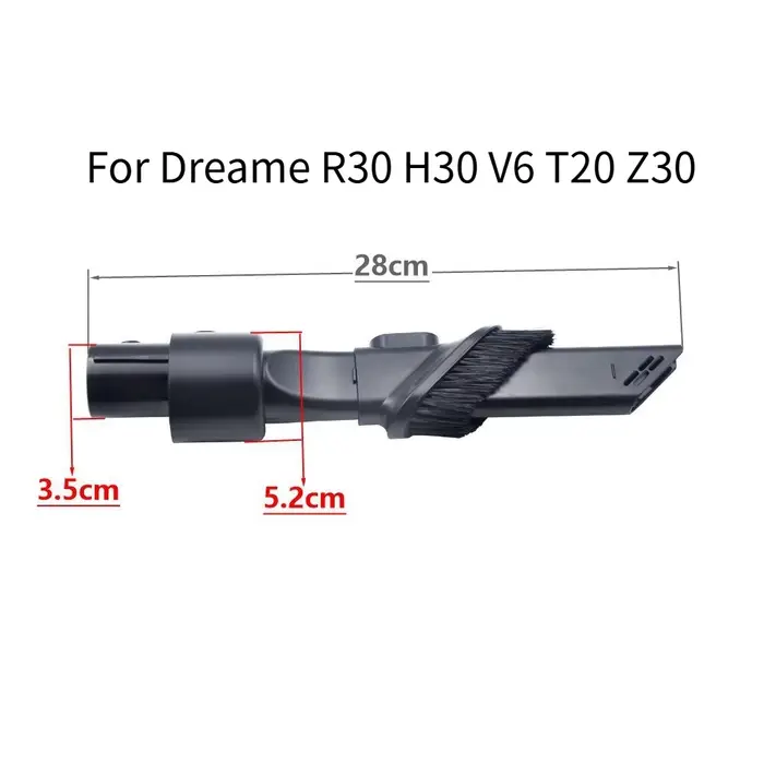 Pour aspirateur Dreame R30 H30 V6 T20 Z30, buse plate, brosse d'espacement, longue buse d'aspiration