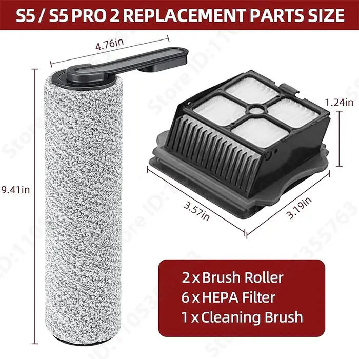 Pièces de rechange pour aspirateur sans fil Tineco Floor ONE S5 /S5 Pro