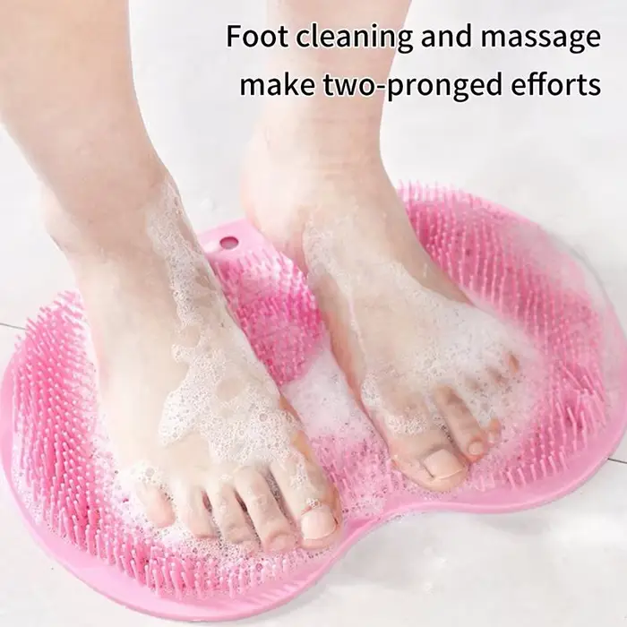 Tapis de douche exfoliant pour les pieds et le dos