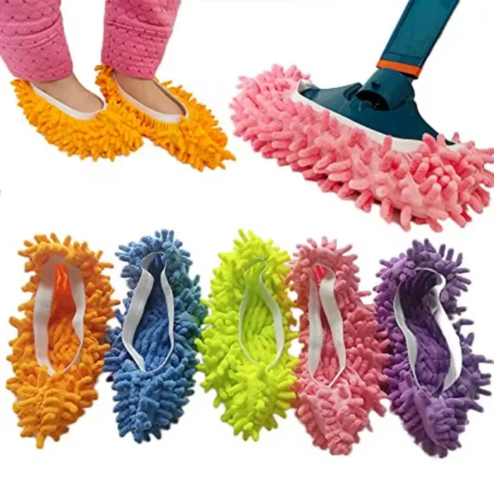 Pantoufles de vadrouille en microfibre réutilisables