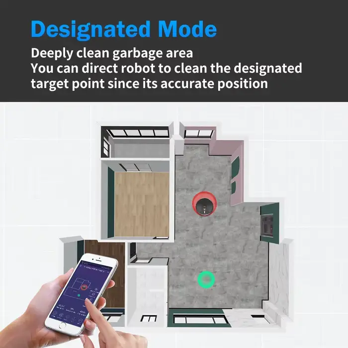 Aspirateur robot ABIR X6PRO avec système oculaire intelligent
