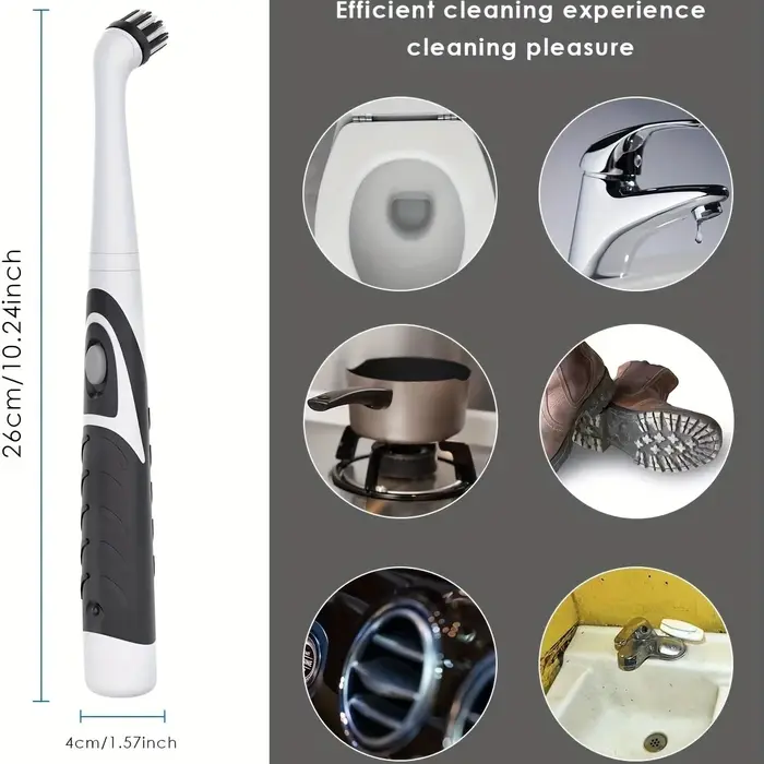 Outil de nettoyage de brosse penchée avec 4 brosses