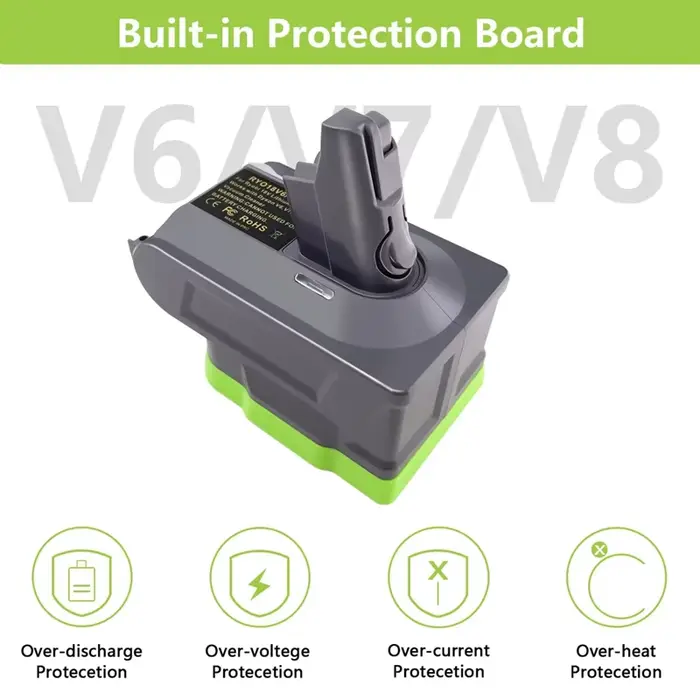 Adaptateur de batterie pour aspirateur Ryobi