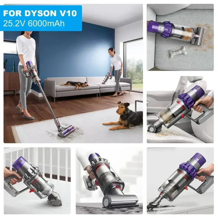 Pour batterie Dyson V10 SV12 6Ah pour aspirateur Cyclone V10/Animal/Absolute/Motorhead/moelleux