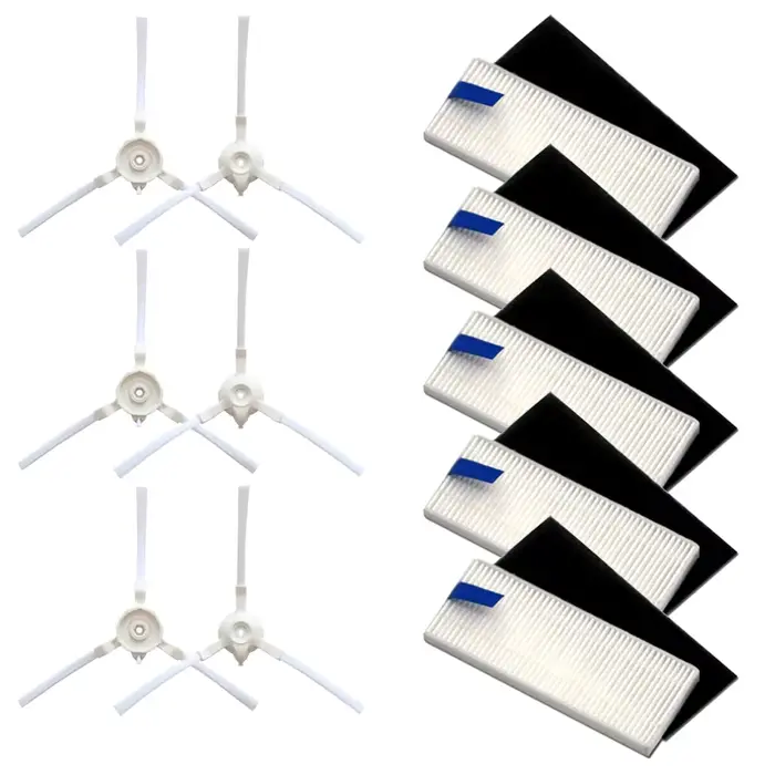Filtre à brosse latérale HEPA pour aspirateur robot Tefal Rowenta Explorer 20 40 50 75 RG7687/RR7687WH série Smart Force balayage x3