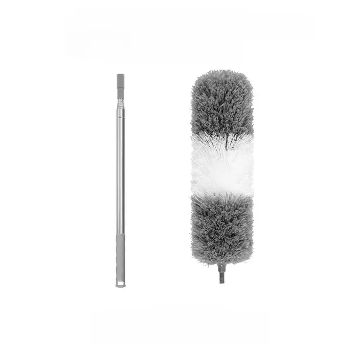 Brosse plumeau en microfibre de 2.8M, balai de nettoyage de plafond incurvé et extensible, collecteu