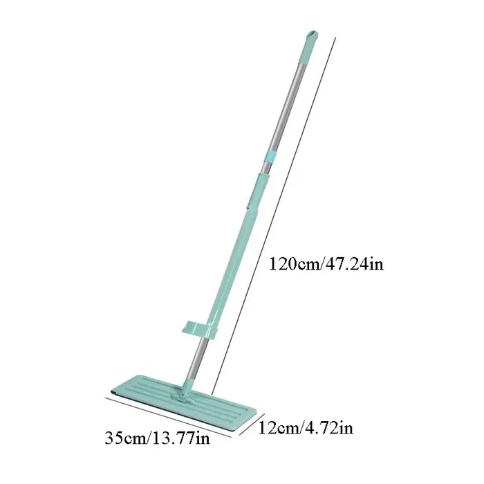 Vadrouille plate à long manche 360 ° Rotation auto-essorage humide et sec double usage sans lavage Durable pour les