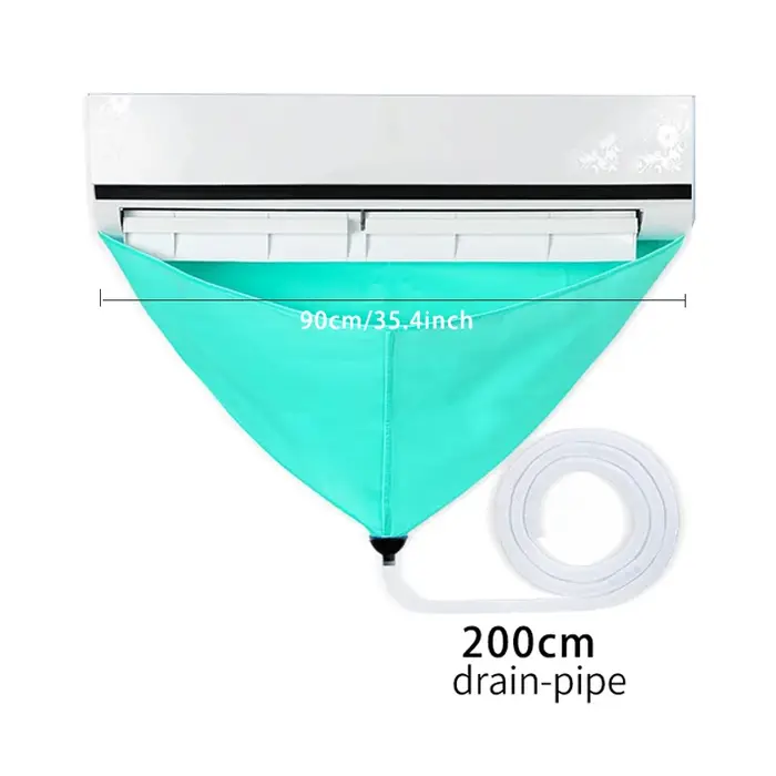 Kit de nettoyage de climatiseur AC 90cm, sac de nettoyage avec nettoyeur de tuyaux de vidange, ensem