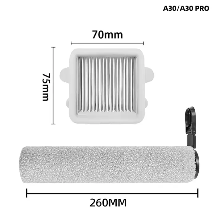 Roborock F25 RT/F25 LT/F25 ALT/F25 ACE/A30 Pro/A30/A30ProCombo brosses à rouleaux roulant filtres HEPA pièces aspirateur
