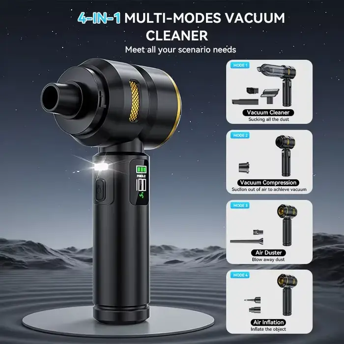 Aspirateur sans fil portable haute puissance avec moteur sans balais