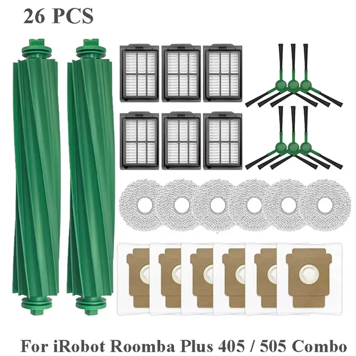 Kit d'accessoires pour aspirateur robot Irobot Roomba Plus 405 Combo/505 Combo