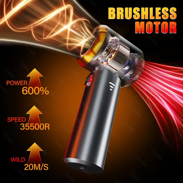 CENRR Mini aspirateur de voiture sans fil puissant nettoyeur