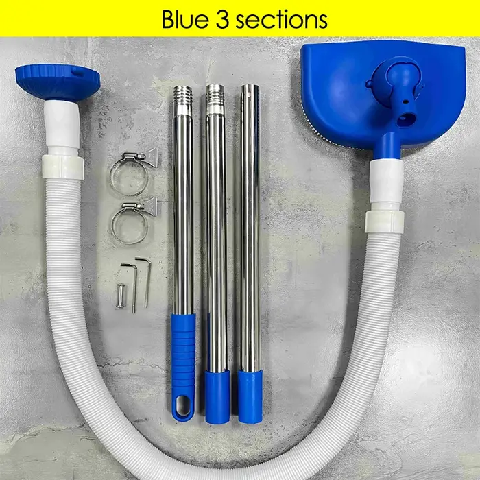 Kit d'aspirateur de piscine portatif à 3/4/5/6 pôles, outil de nettoyage automatique de l'eau de pis