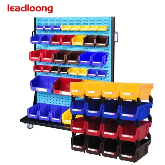 V2 couleur blanche 200*130*110mm atelier marchandises étagères organisateur bac empilable Multi outi