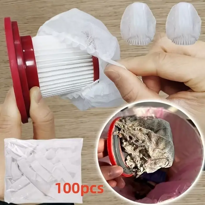 100 filtres jetables en tissu non tissé universel de qualité supérieure pour aspirateurs verticaux