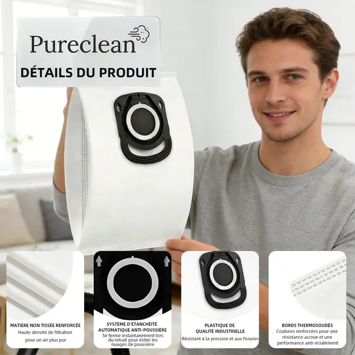 Sacs à poussière pour Rowenta (RO64xx RO63xx RO68xx RO39xx)