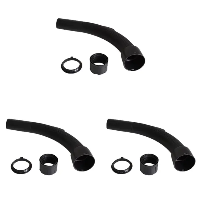 3X Tuyau d'aspirateur universel, extrémité coudée, ensemble de tubes à poignée courbée, 32 mm, fourn