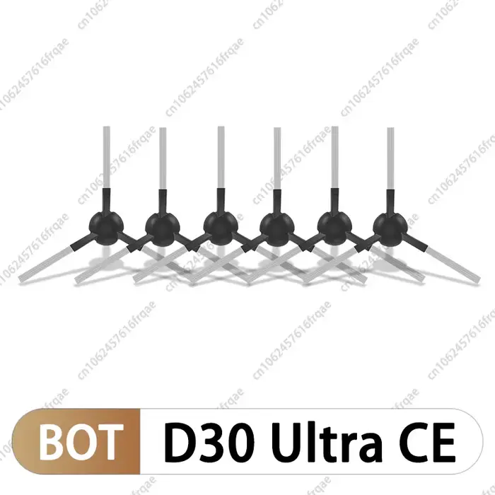Accessoires pour aspirateur robot Dreame D30 Ultra CE : brosse principale, brosse latérale, chiffon 