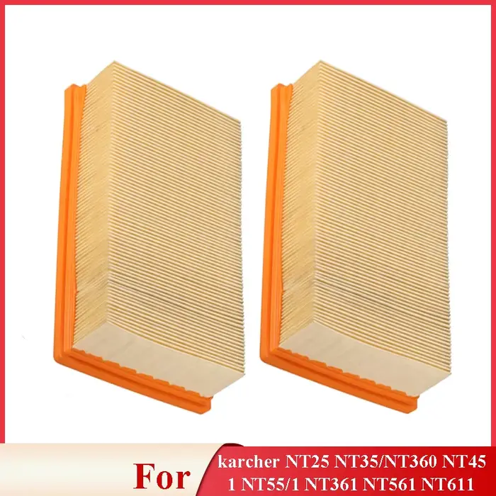 Filtre plat plissé de remplacement pour accessoires de modèle Karcher NT25