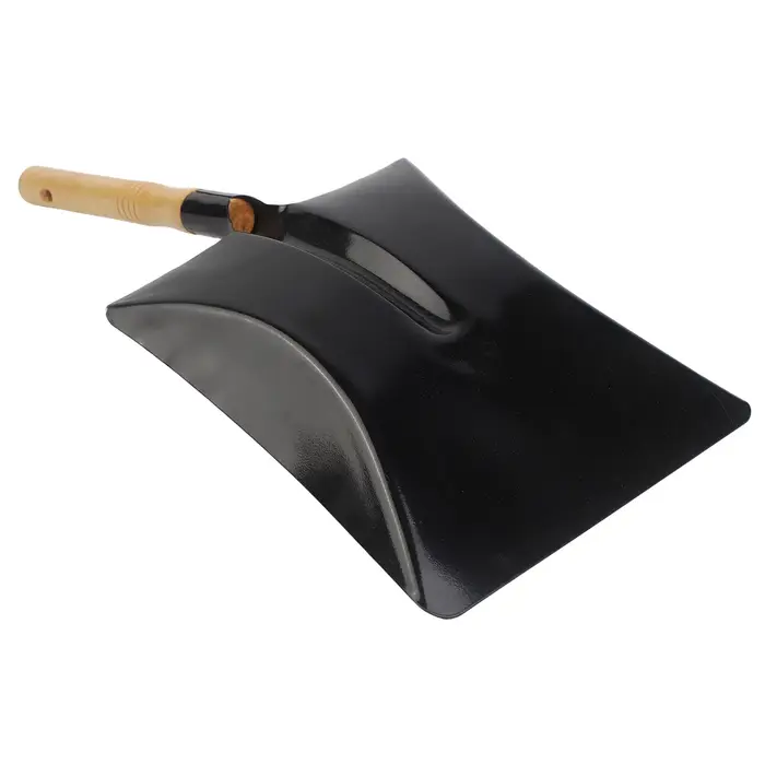 Pelle à poussière en acier, pelle à cendres, outil de nettoyage de cheminée, outil de nettoyage de cheminée, outil de cheminée, utilisation intérieure et extérieure