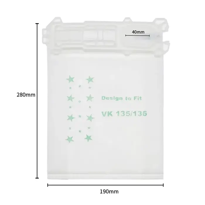 Sacs d'aspirateur sac à poussière pour Vorwerk Kobold VK 135 VK 136 série fixation vente pièces