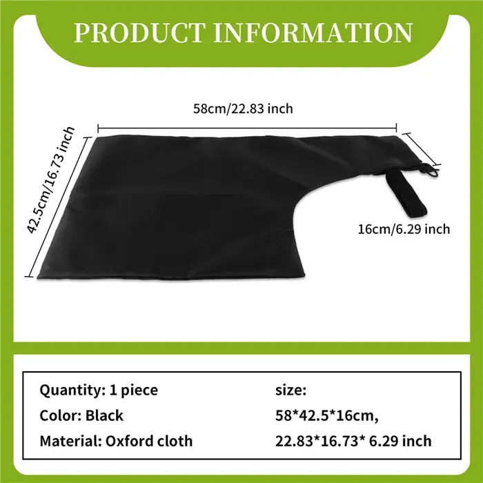 Sac sous vide pour souffleur de feuilles