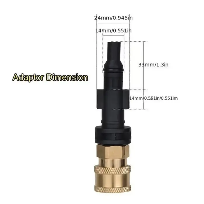 Adaptateur de connexion rapide pour nettoyeur haute pression