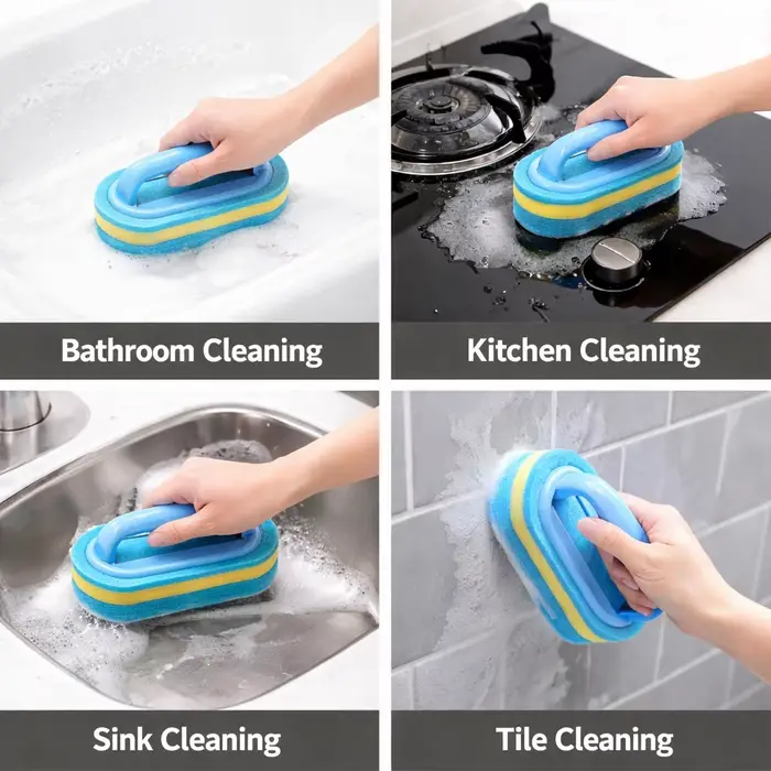Brosse de nettoyage ménager avec manche