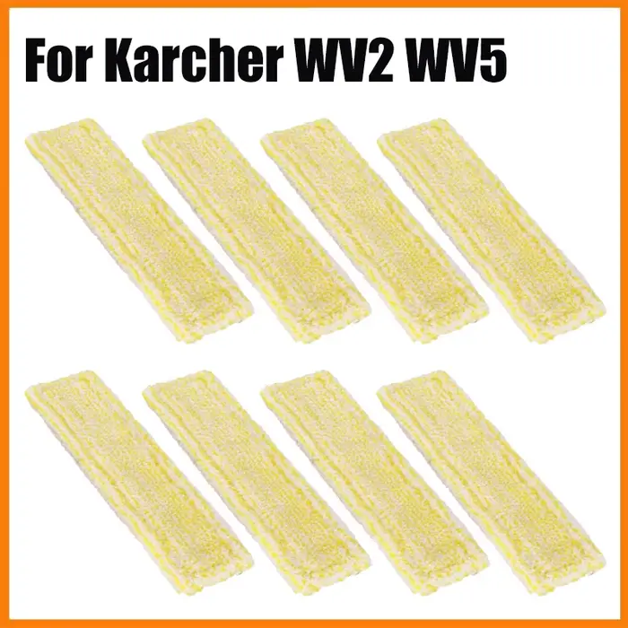 Pour Karcher WV2 WV5 WV6 Plus aspirateur de fenêtre lavable Microfibre vadrouille chiffon verre propre chiffons essuyer pièces de rechange accessoires