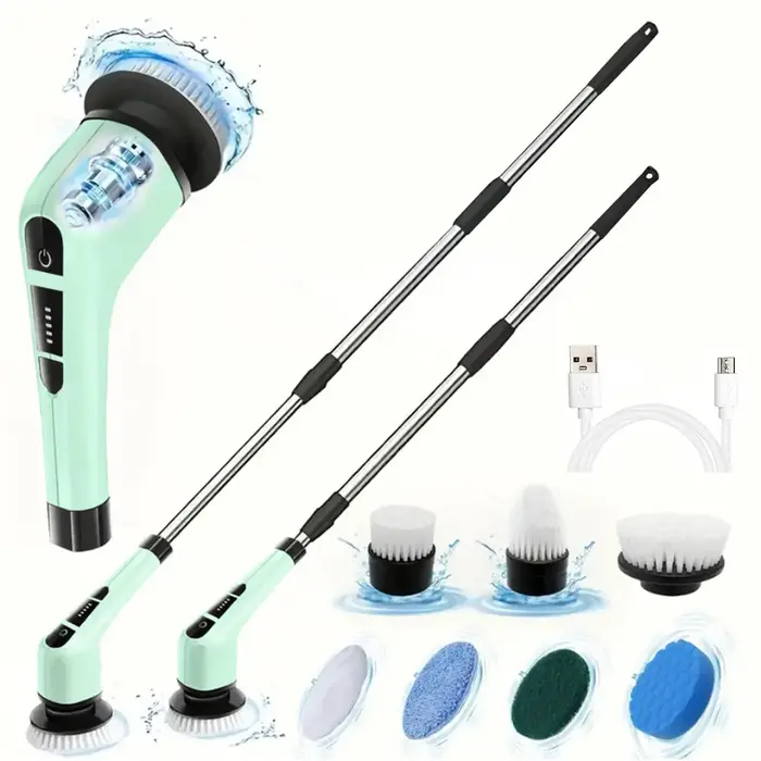 Brosse rotative électrique avec 7 têtes