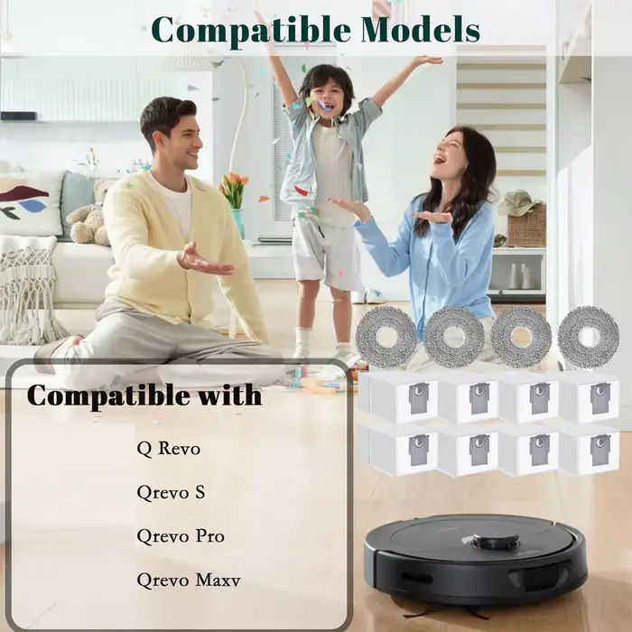 Ensemble d'accessoires A36T pour Roborock Q Revo/Qrevo S/Qrevo Pro/Qrevo Maxv/Qrevo Master