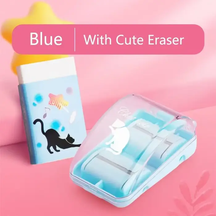Aspirateur de bureau portable avec gomme mignonne, mini nettoyeur de poussière, balayeuse manuelle d