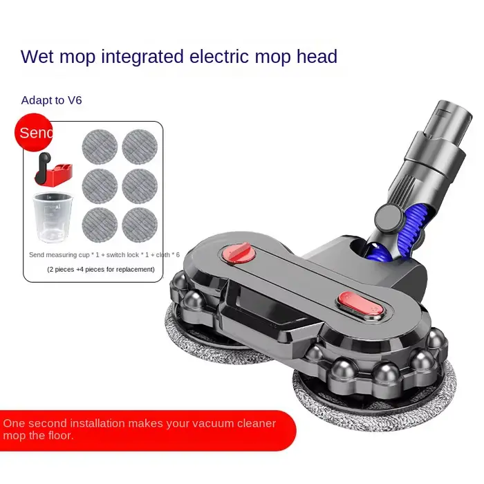 Tête de vadrouille électrique pour aspirateur Dyson V10/V11/V15/V7/V8/G5, fixation avec réservoir d'